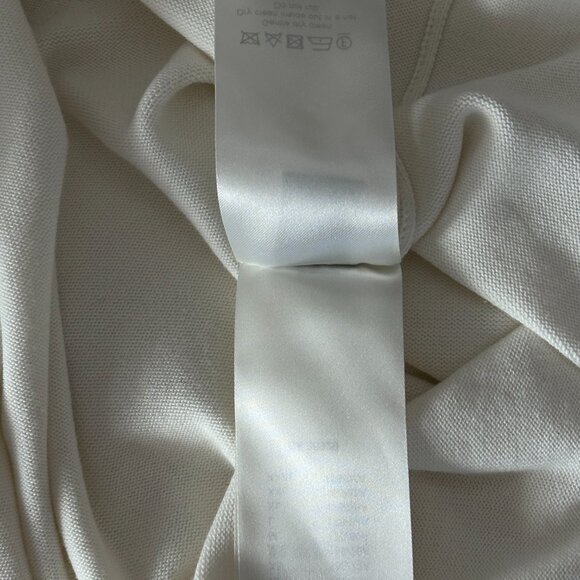 Louis Vuitton White & Grey Pin Logo Embroidered T-Shirt - Picture 5 of 8